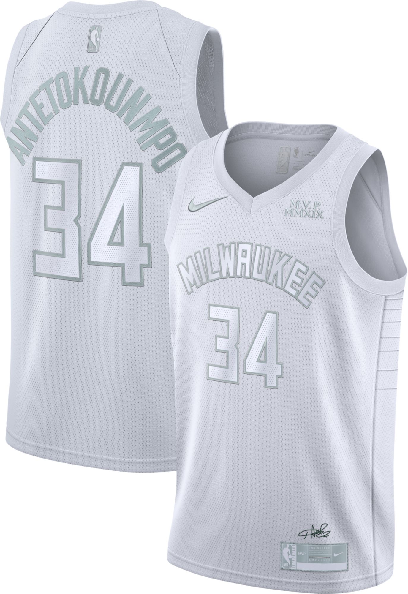 White MVP Dri-FIT Swingman Jersey 