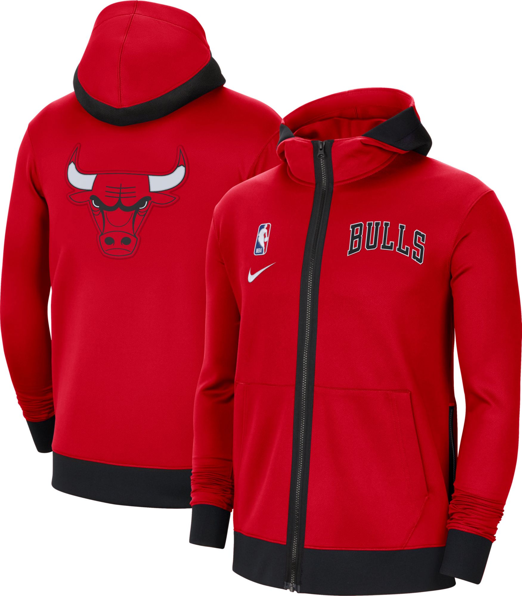 chicago bulls zip up hoodie