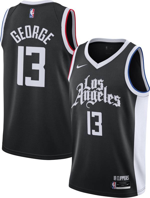 Nike Men S 2020 21 City Edition Los Angeles Clippers Paul George 13 Dri Fit Swingman Jersey Dick S Sporting Goods