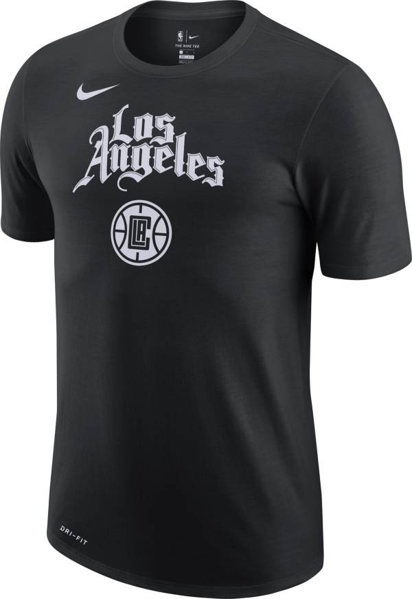 Nike Men's 2020-21 City Edition Los Angeles Clippers Dri-FIT Logo T-Shirt