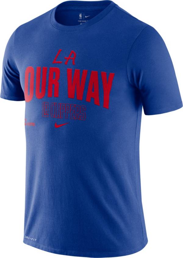 Nike Men's Los Angeles Clippers Blue Dri-FIT Mantra T-Shirt product image