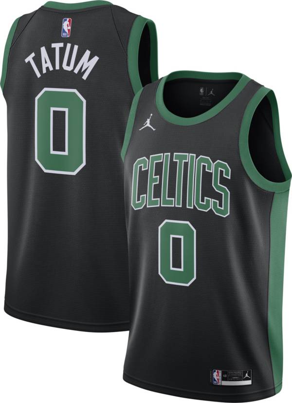 Jordan Men's Boston Celtics Jayson Tatum #0 2020-21 Dri-FIT Statement Swingman Black Jersey