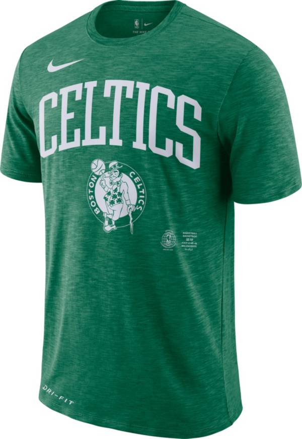 Nike Men's Boston Celtics Dri-FIT Arch Wordmark Slub T-Shirt