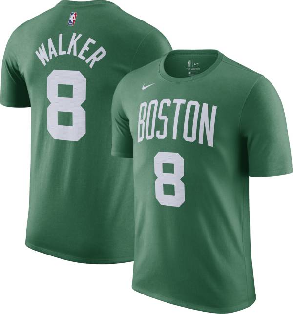 Nike Men's Boston Celtics Kemba Walker #8 Green Cotton T-Shirt