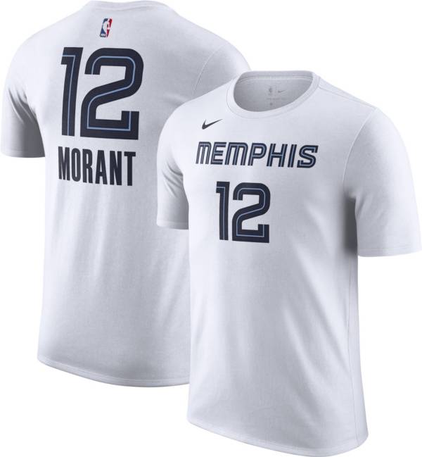 Nike Men's Memphis Grizzlies Ja Morant #12 White T-Shirt