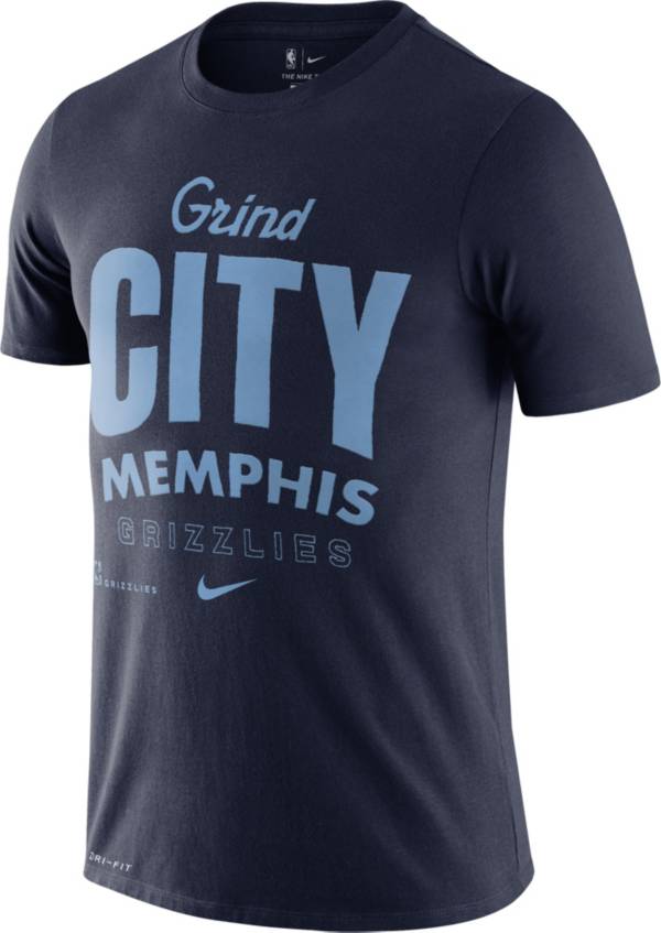 Nike Men's Memphis Grizzlies Navy Dri-FIT Mantra T-Shirt