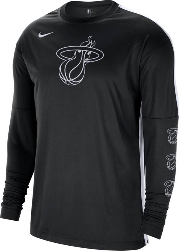 Download Nike Men's Miami Heat Black Tonal Dri-FIT Long Sleeve ...