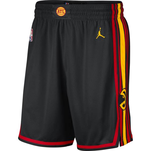 Jordan Men's Atlanta Hawks Dri-FIT Statement Swingman Black Shorts