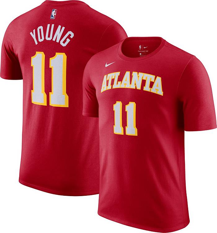 Nike Men's Atlanta Hawks Trae Young #11 Red T-Shirt, Medium