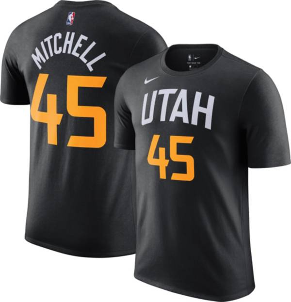 Nike Men S 2020 21 City Edition Utah Jazz Donovan Mitchell 45 Cotton T Shirt Dick S Sporting Goods