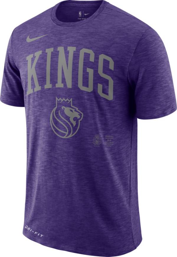 Nike Men's Sacramento Kings Dri-FIT Arch Wordmark Slub T-Shirt