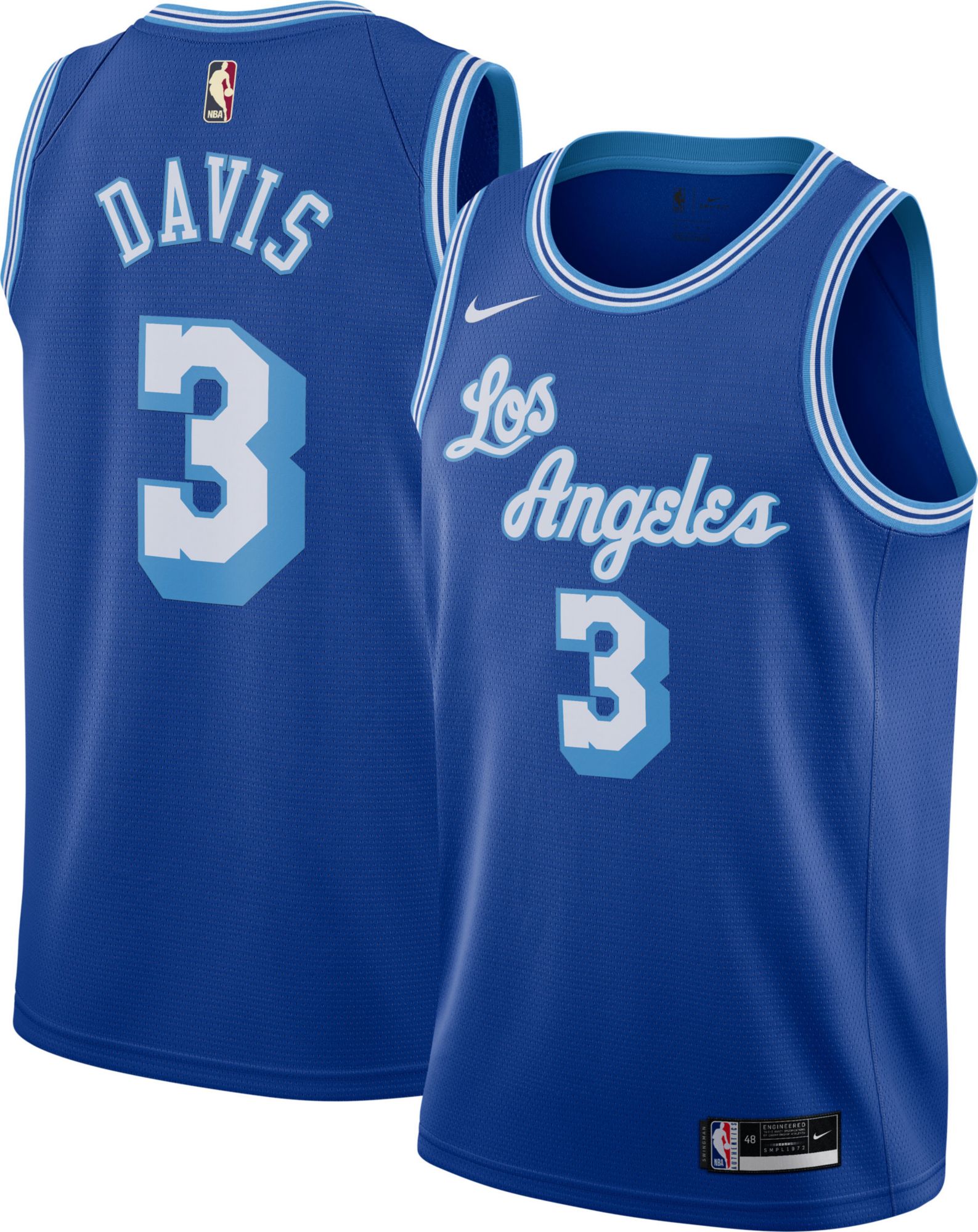 white and blue lakers jersey