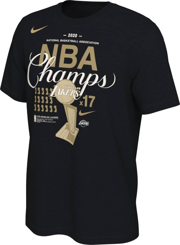 Nike Men's 2020 NBA Champions Los Angeles Lakers 17x Champs T-Shirt