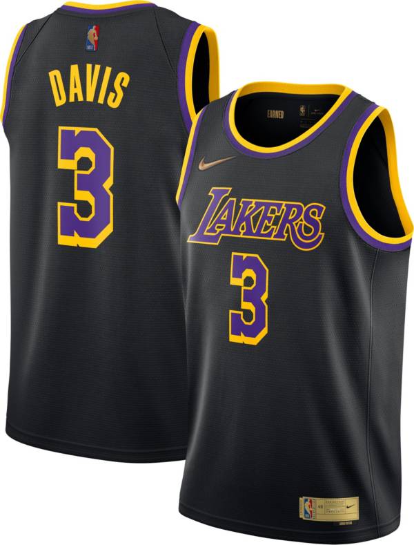 Nike Men's Los Angeles Lakers 2021 Earned Edition Anthony Davis Dri-FIT Swingman Jersey