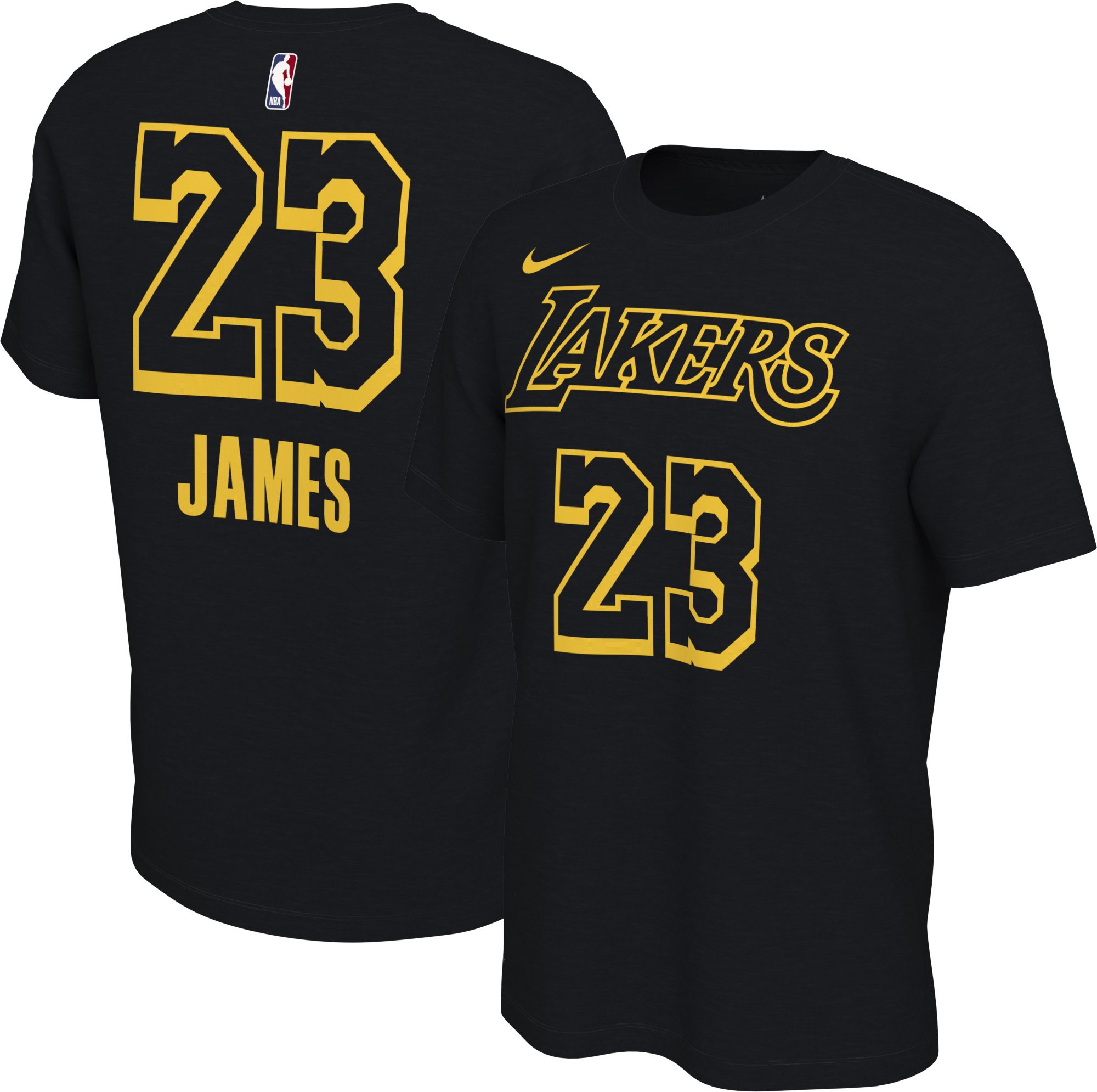 black and gold lakers shirt