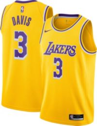 Nike Men's Los Angeles Lakers Anthony Davis #3 Purple Dri-Fit Swingman Jersey, Large
