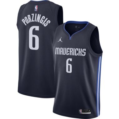 sorry, Jordan Men's Dallas Mavericks Kristaps Porzingis #6 Navy 2020-21 Dri-FIT Statement Swingman Jersey is currently out of stock