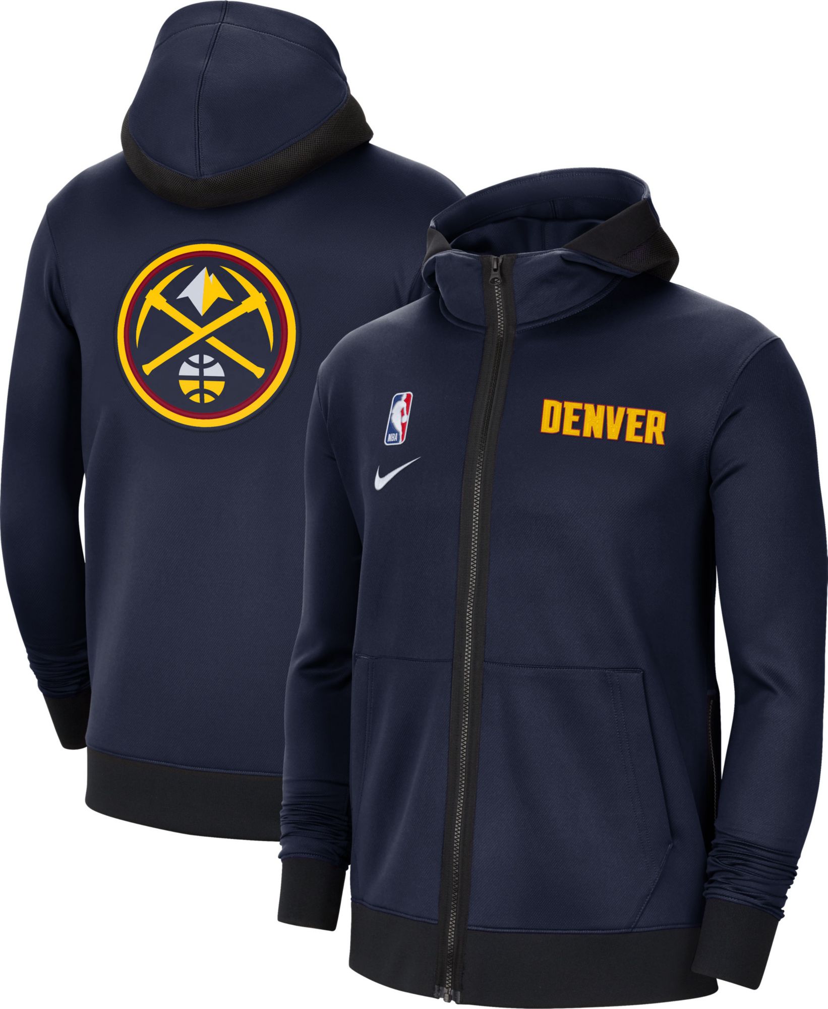 denver nuggets therma flex hoodie