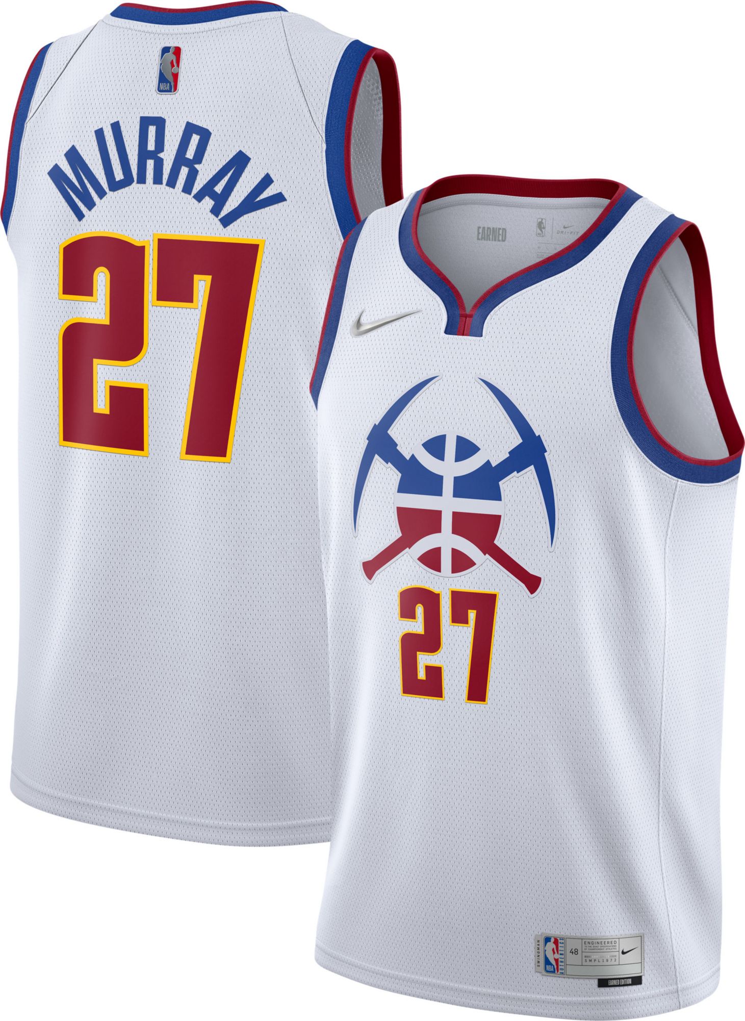 jamal murray jersey white