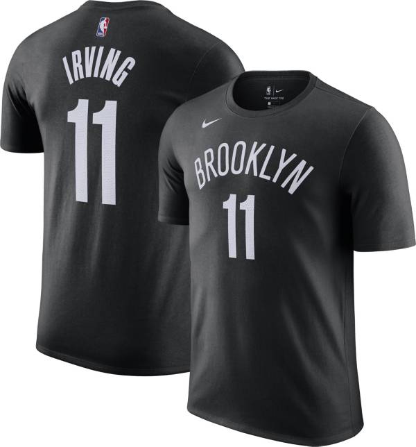 Nike Men's Brooklyn Nets Kyrie Irving #11 Cotton Black T-Shirt product image