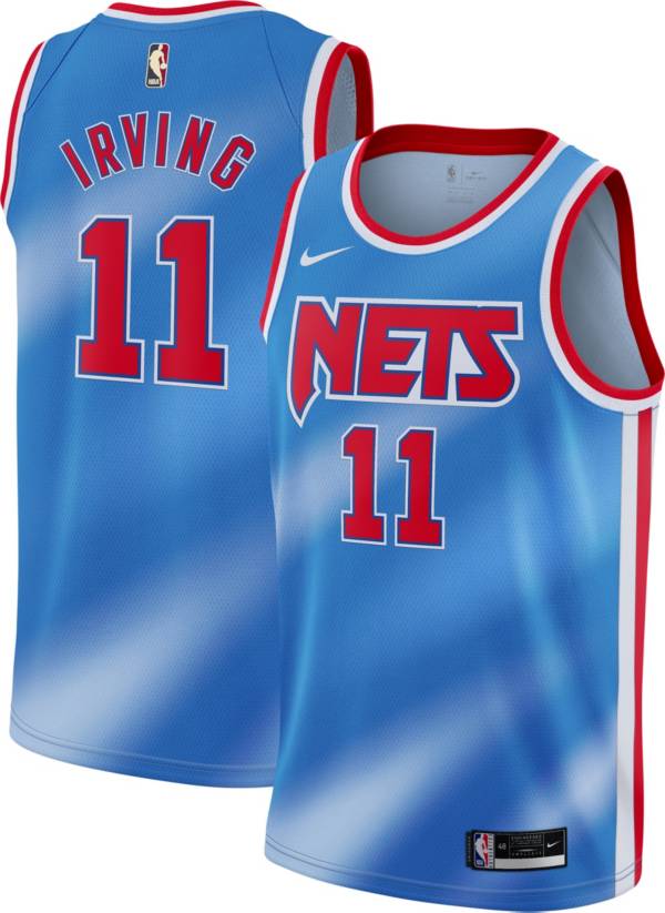 Nike Men's Brooklyn Nets Kyrie Irving # 11 Blue Dri-FIT ...