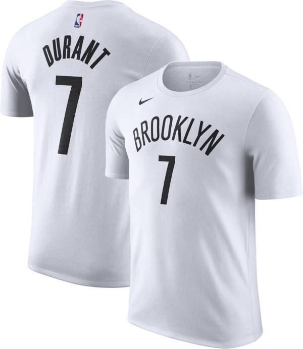 Nike Men's Brooklyn Nets Kevin Durant #7 Dri-FIT White T-Shirt product image