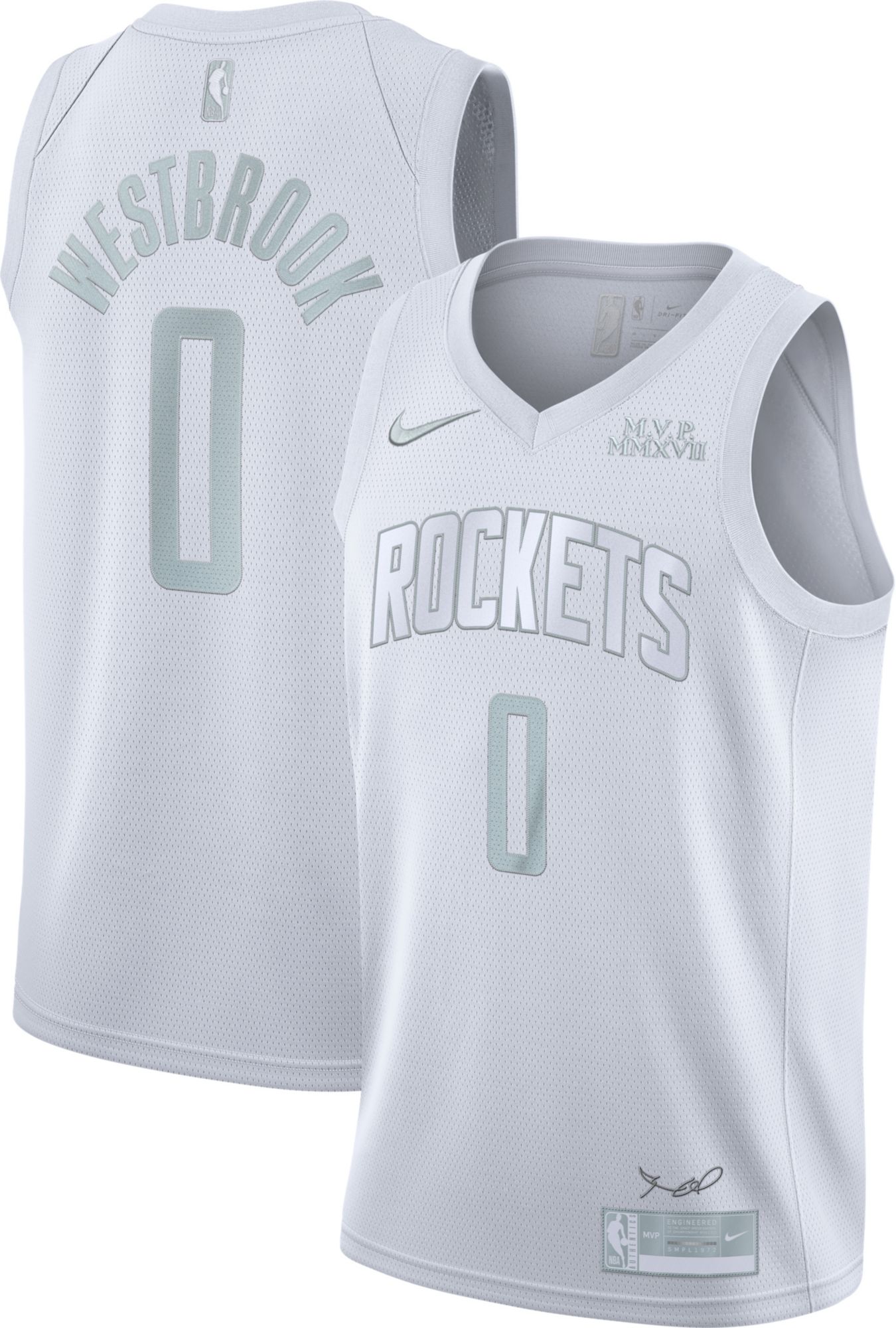 russell westbrook white jersey