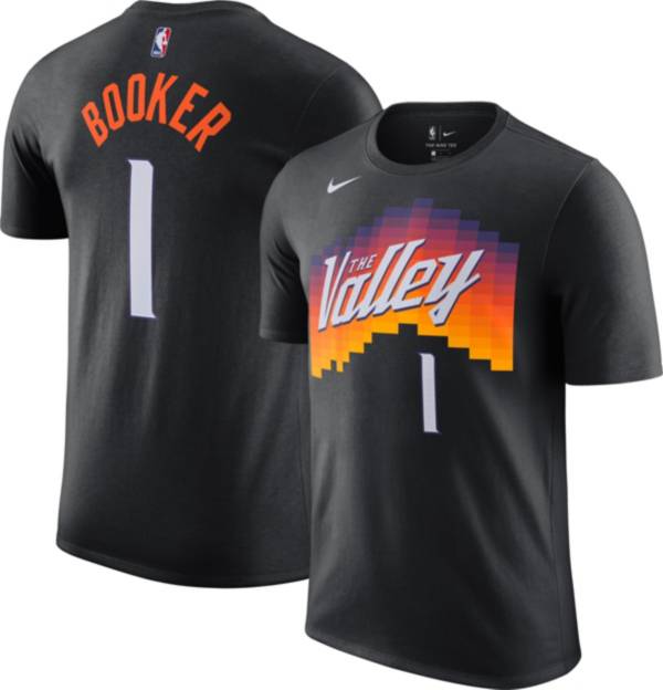 Nike Men S 2020 21 City Edition Phoenix Suns Devin Booker 1 Cotton T Shirt Dick S Sporting Goods