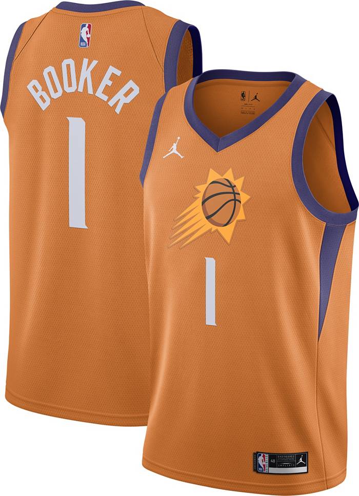 75th Anniversary BOOKER#1 Phoenix Suns Jordan Theme Orange NBA