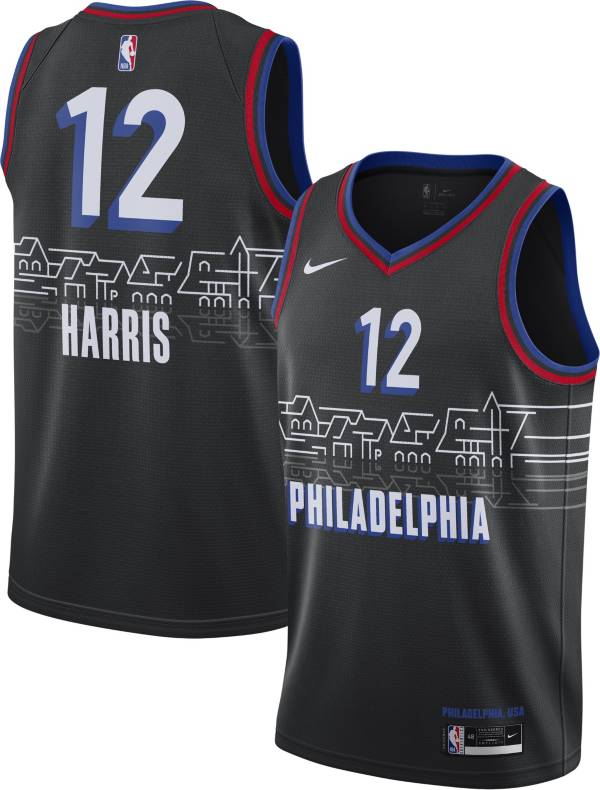 Nike Men's 2020-21 City Edition Philadelphia 76ers Tobias Harris #12 Dri-FIT Swingman Jersey