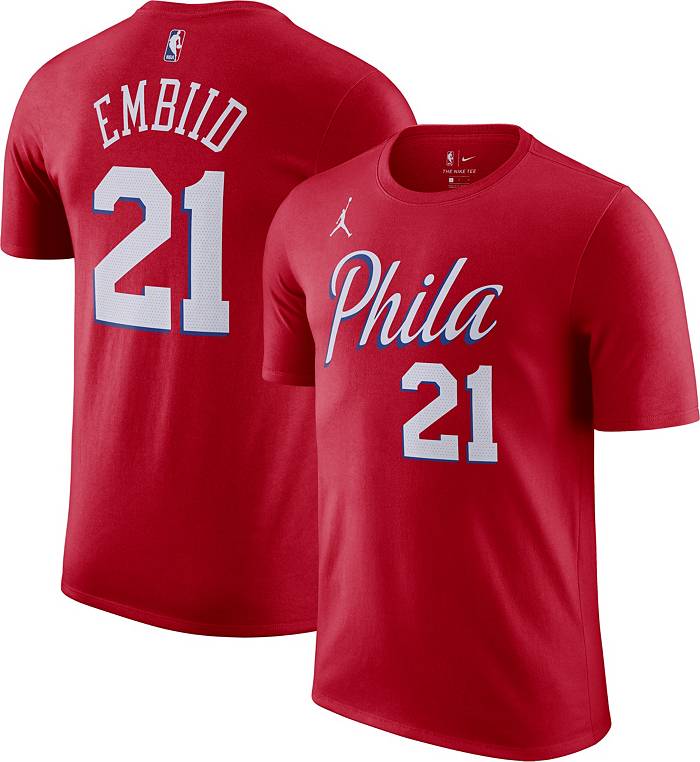NEW Nike Philadelphia 76ers Men’s NBA City Edition Sixers Spectrum T-Shirt  - Red