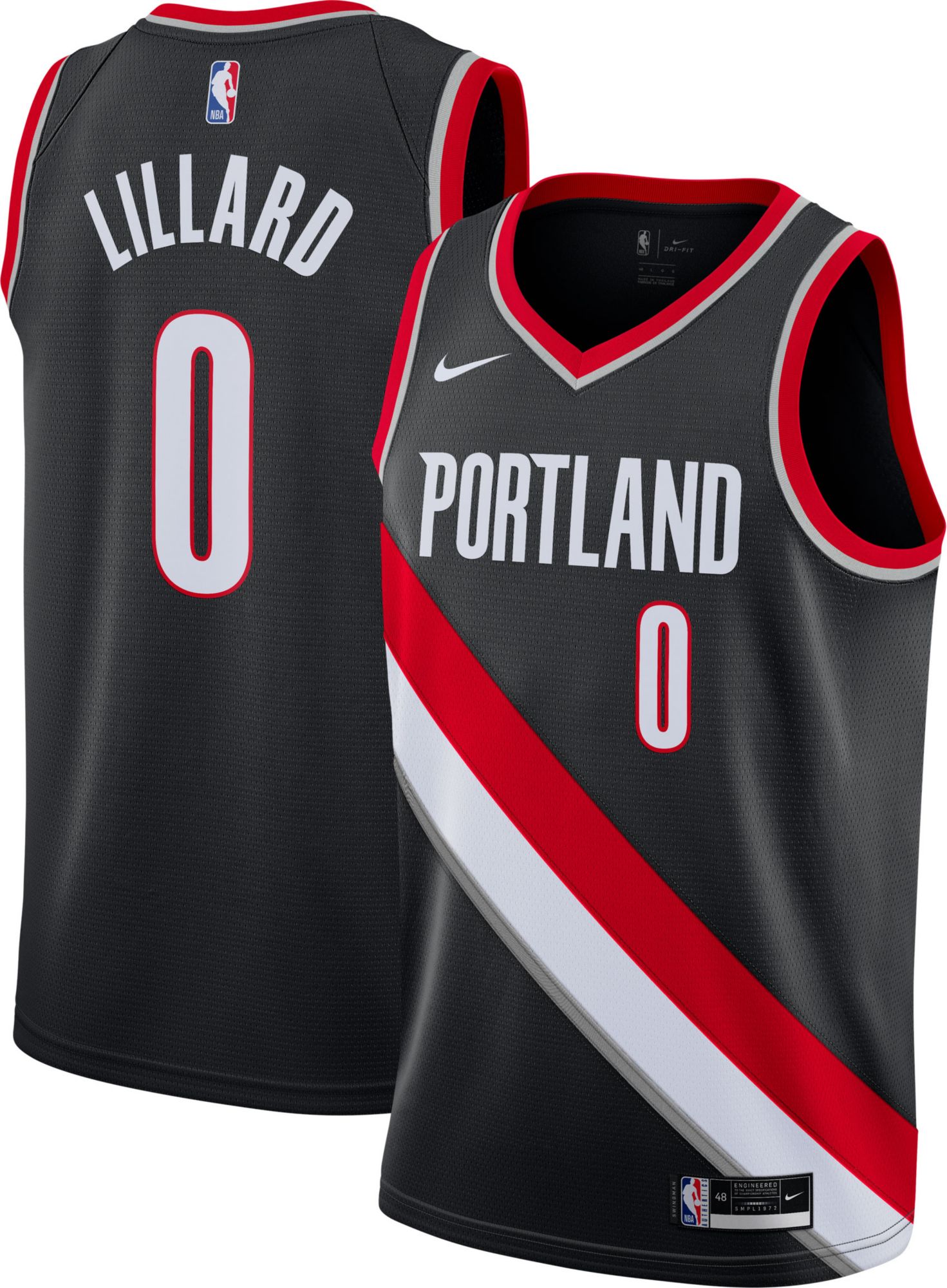 portland jersey black