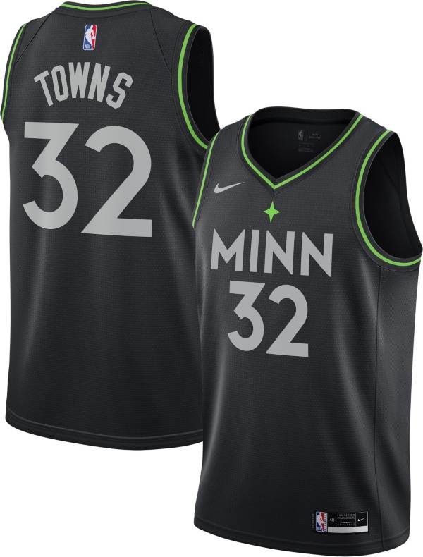 Nike Men S 2020 21 City Edition Minnesota Timberwolves Karl Anthony Towns 32 Dri Fit Swingman Jersey Dick S Sporting Goods