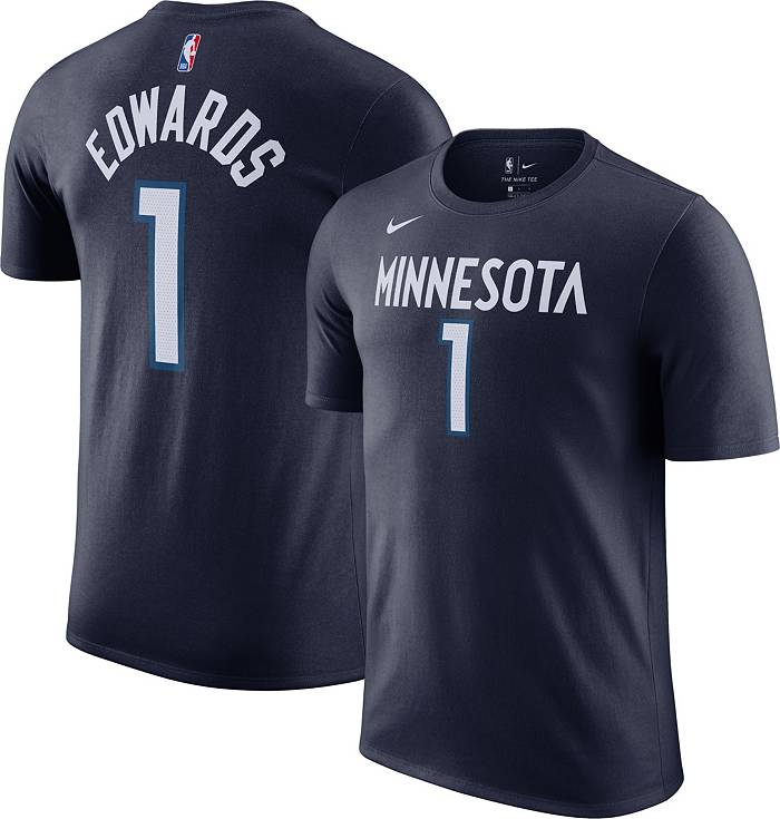 Dick's Sporting Goods Nike Men's Minnesota Timberwolves Anthony Edwards #1  Navy Dri-FIT Swingman Jersey