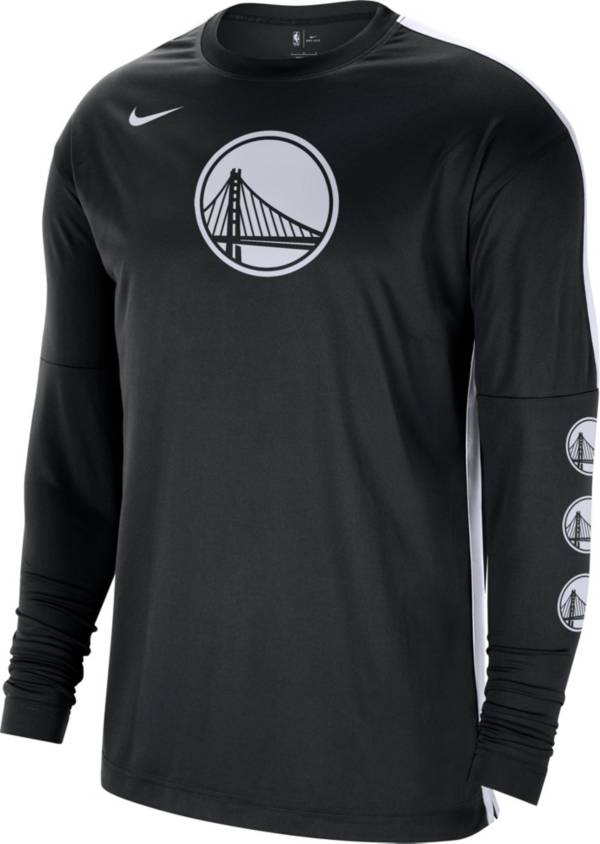 Nike Men's Golden State Warriors Black Tonal Dri-FIT Long Sleeve