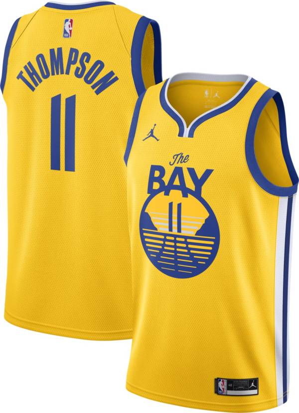 Jordan Men's Golden State Warriors Klay Thompson #11 Gold ...