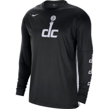 sorry, Nike Men's Washington Wizards Black Tonal Dri-FIT Long Sleeve Shooting Shirt is currently out of stock