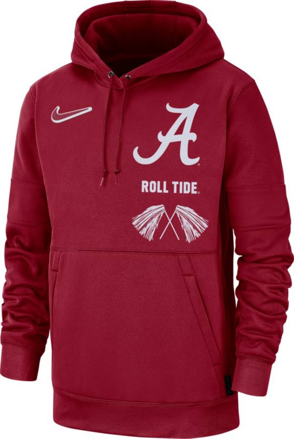 Nike Men's Alabama Crimson Tide Crimson Therma Local Pullover Hoodie