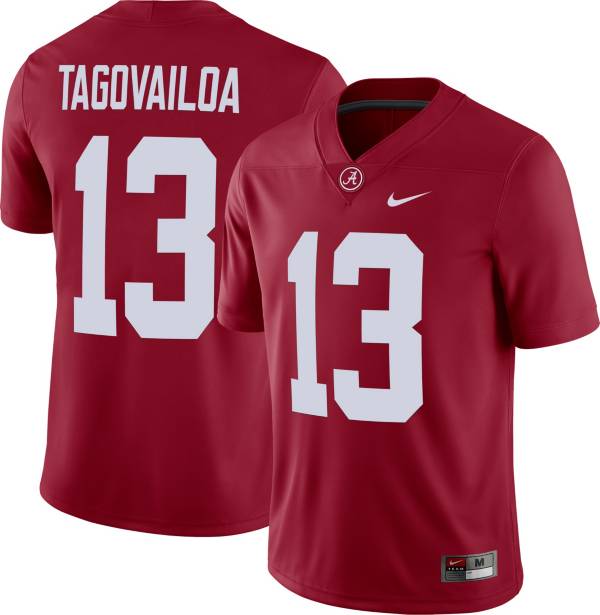 Nike Men's Tua Tagovailoa Alabama Crimson Tide #13 Crimson Dri-FIT Game  Football Jersey