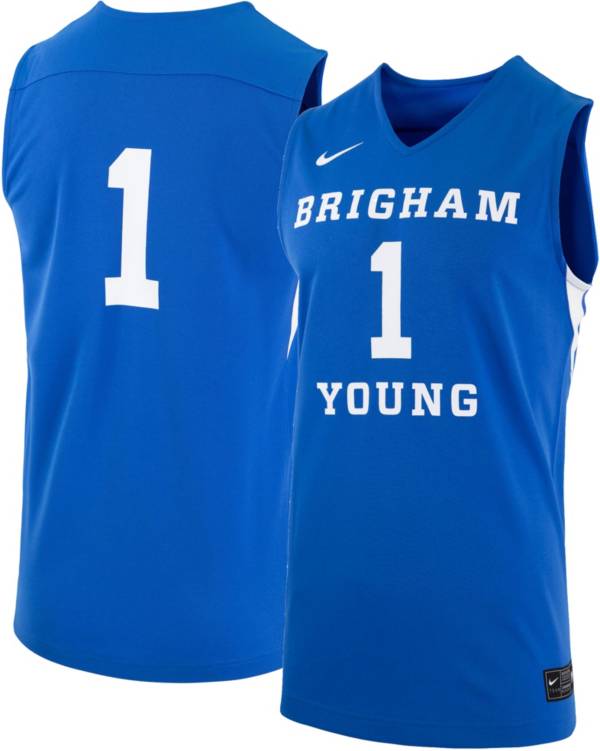Nike Men S Byu Cougars 1 Blue Replica Basketball Jersey Dick S Sporting Goods
