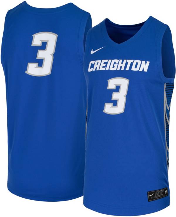 Nike Men's Creighton Bluejays #3 Blue Replica Basketball Jersey product image