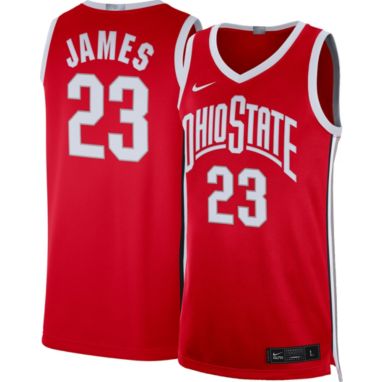 sorry, Nike Men's Lebron James Ohio State Buckeyes #23 Scarlet Replica Basketball Jersey is currently out of stock