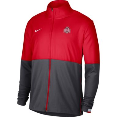 sorry, Nike Men's Ohio State Buckeyes Scarlet/Gray Colorblock Woven Full-Zip Jacket is currently out of stock