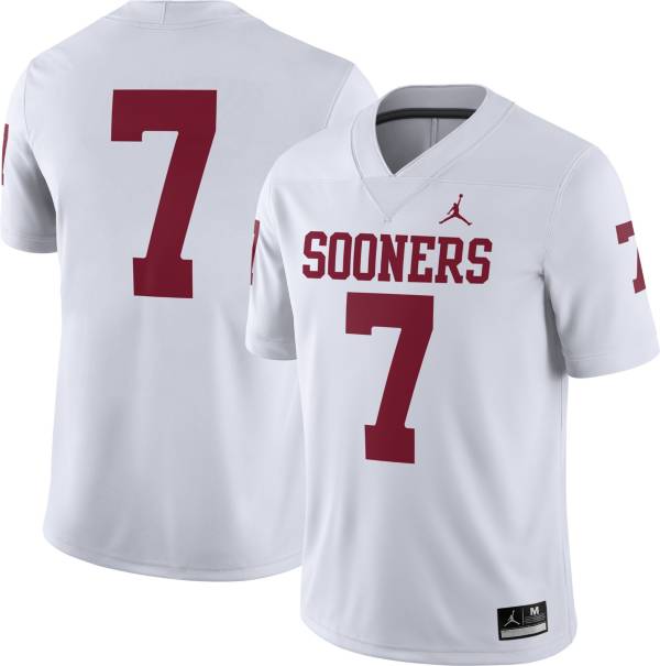 Jordan Men's Oklahoma Sooners #7 Dri-FIT Game Football White Jersey