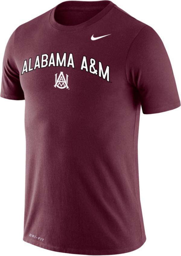 Nike Men's Alabama A&M Bulldogs Maroon Dri-FIT Legend T-Shirt