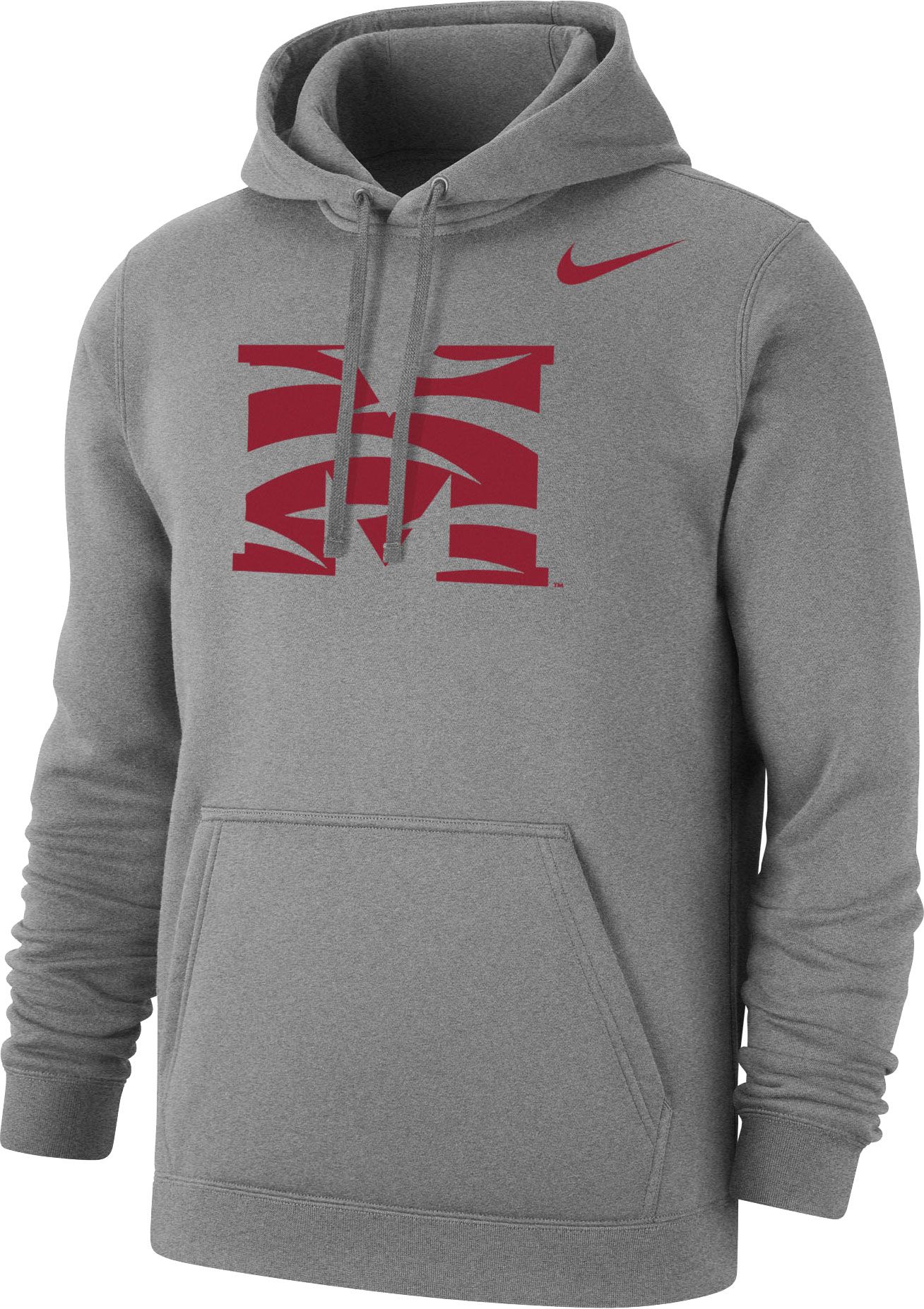 maroon and grey hoodie