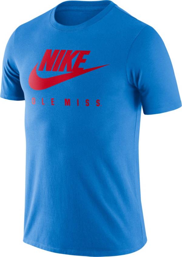 Nike Men's Ole Miss Rebels Blue Futura T-Shirt