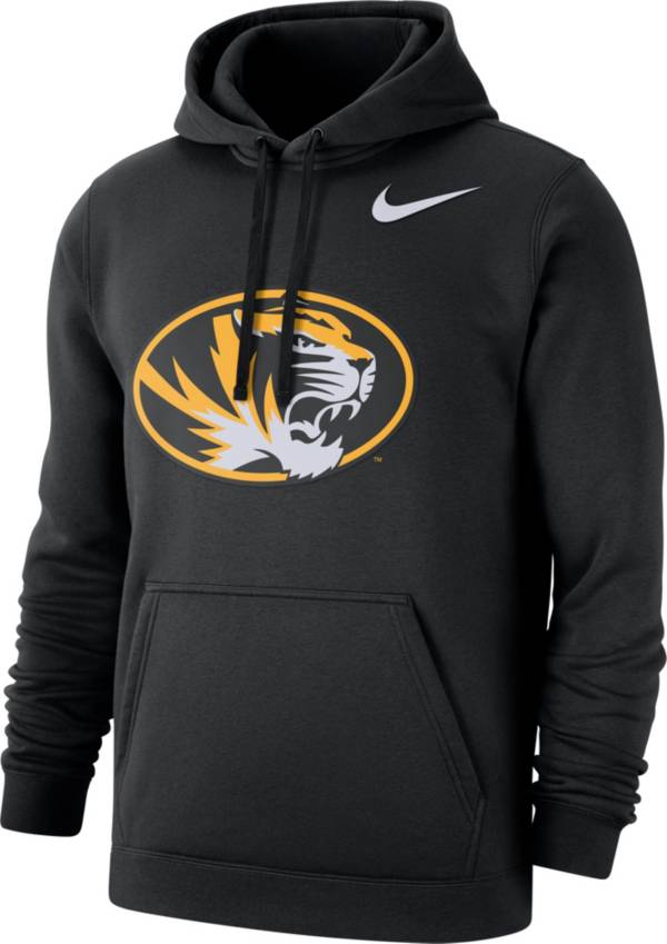 Nike Men's Missouri Tigers Club Arch Pullover Fleece Black Hoodie product image
