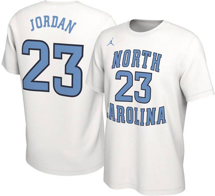 Jordan Men's Michael North Carolina Tar Heels #23 Basketball Jersey White T-Shirt - XL (extra Large)