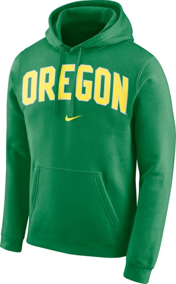 Nike Men's Oregon Ducks Green Club Arch Pullover Fleece Hoodie